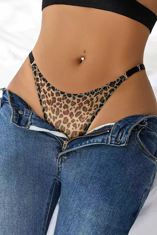 Sexy Leopard Print Thong