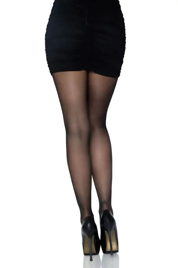 Black Suki Sheer Tights Leg Avenue