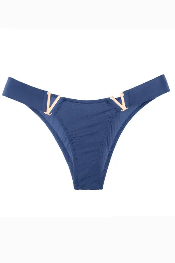Blue Cheeky Cut Panty with V Shape FineToo