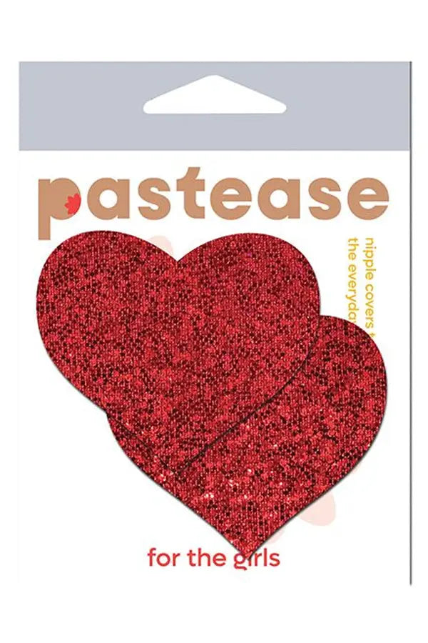 Red Glitter Heart Nipple Pasties Eldorado