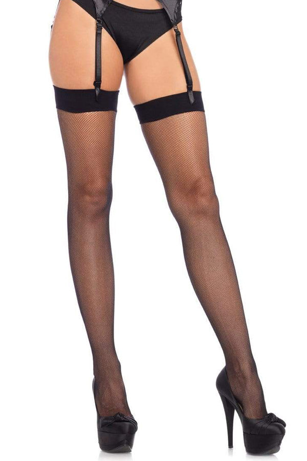 Black Small Net Thigh High Stockings