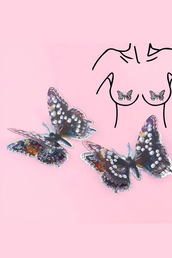 3D Butterfly Nipple Pasties Lingerie Diva