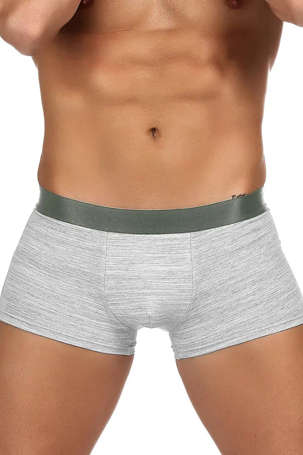 Men's Gray Boxer Briefs Lingerie Diva