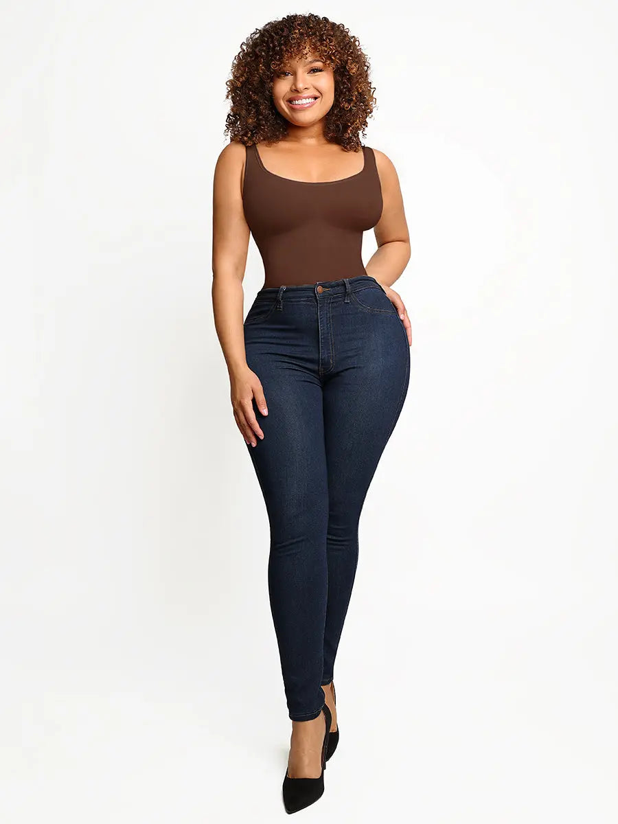 Classic Mocha Slimming Bodysuit Tank CocoLolos