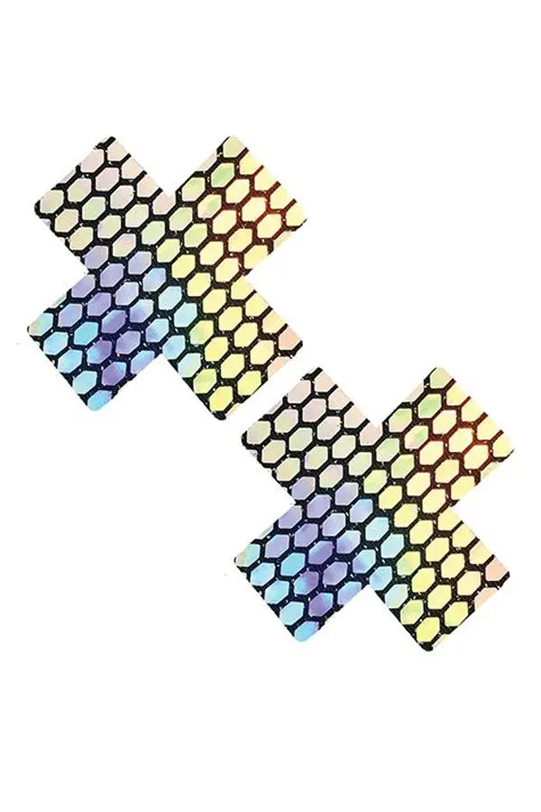 Mirrored Mayhem Holographic X Factor Pasties Eldorado