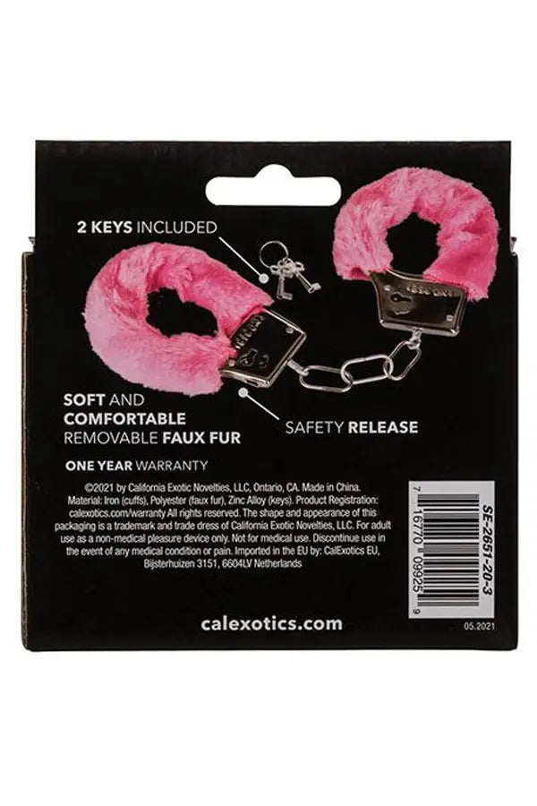 Pink Soft Faux Fur Handcuffs Eldorado