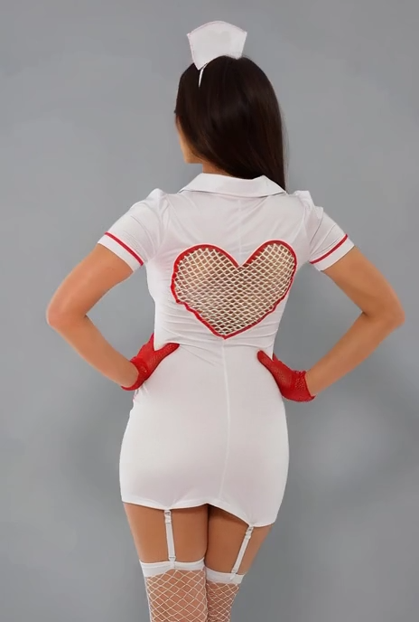 Hospital Hottie Costume Velvet Kitten
