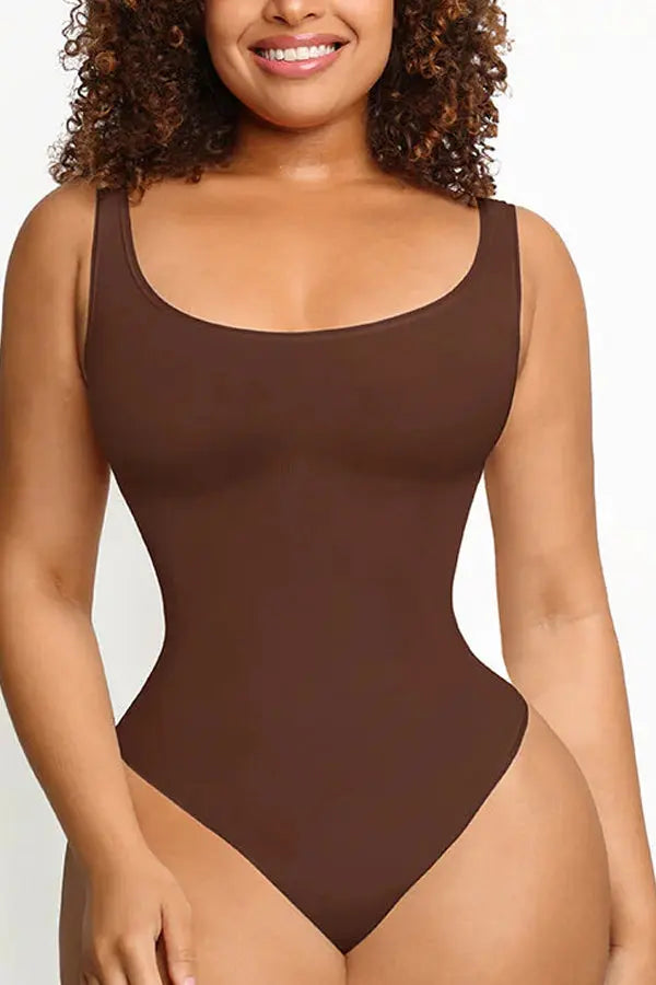 Classic Mocha Slimming Bodysuit Tank CocoLolos