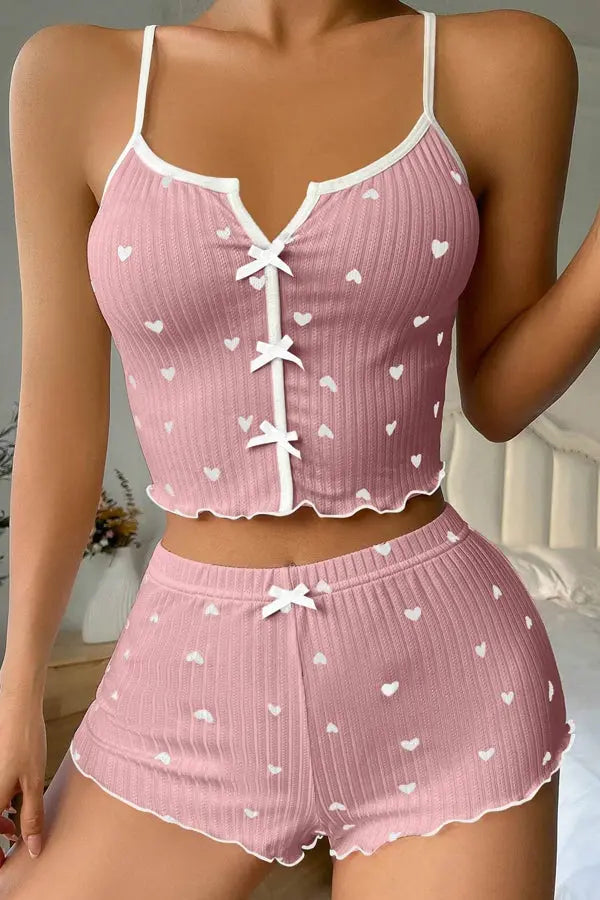 Love Tank and Short Sleep Set FineToo