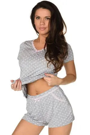 With Love Short PJ Set - LingerieDiva