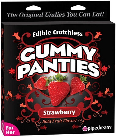 Edible Crotchless Gummy Panty - Strawberry - LingerieDiva
