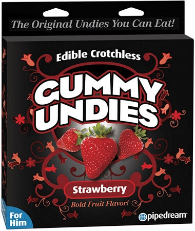 Edible Male Gummy Undies - Strawberry - LingerieDiva