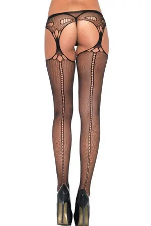 Scale Net Suspender Hose Leg Avenue