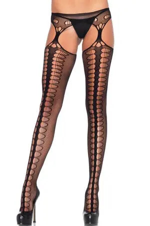Scale Net Suspender Hose Leg Avenue