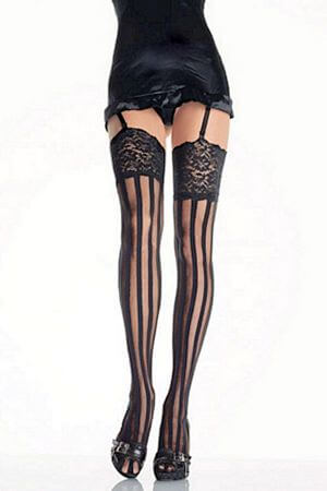 Vertical Striped Stockings