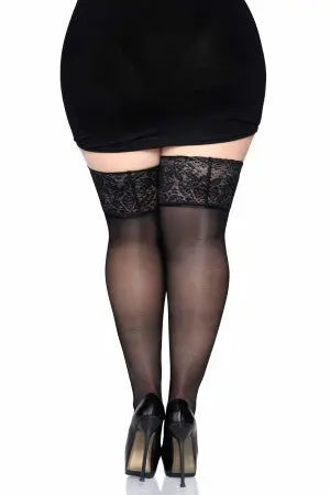 Plus Stay Up Thigh Hi Leg Avenue