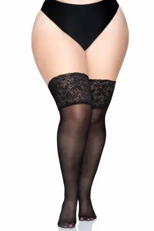 Plus Stay Up Thigh Hi Leg Avenue
