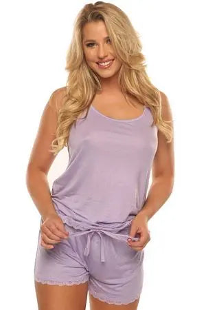 Lavender Lace PJ Set Velvet Kitten