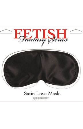 Black Satin Love Mask