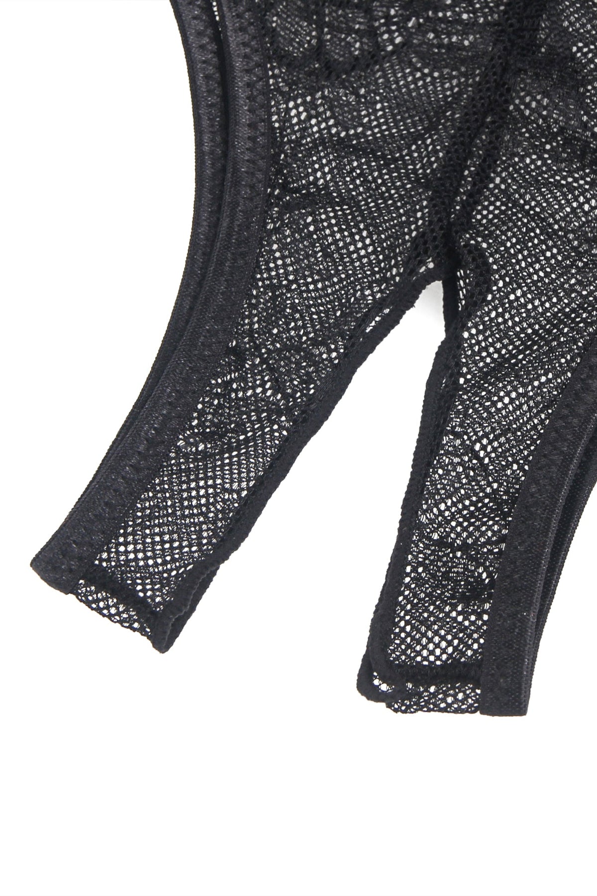 Sexy Black Lace Crotchless Panties