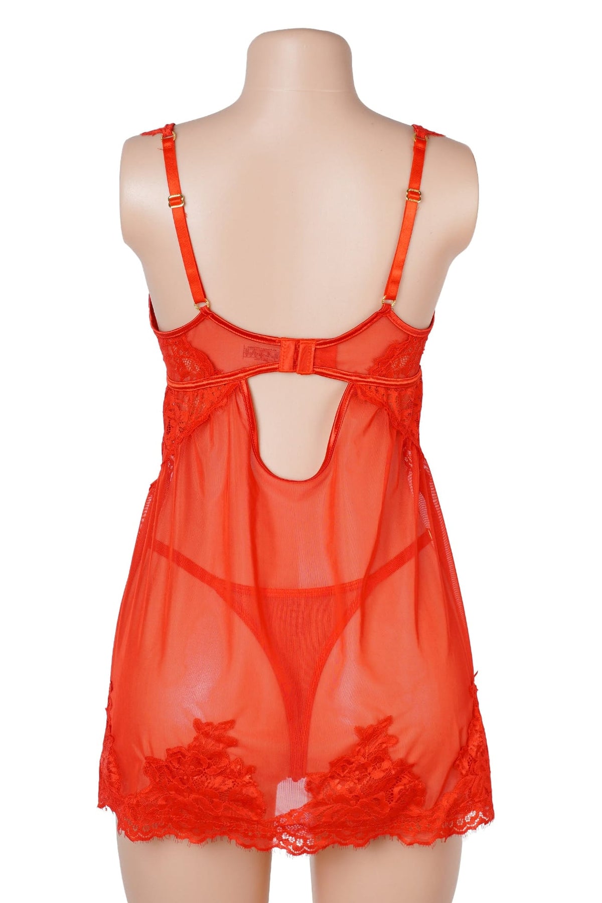 Red Lace Underwire Babydoll