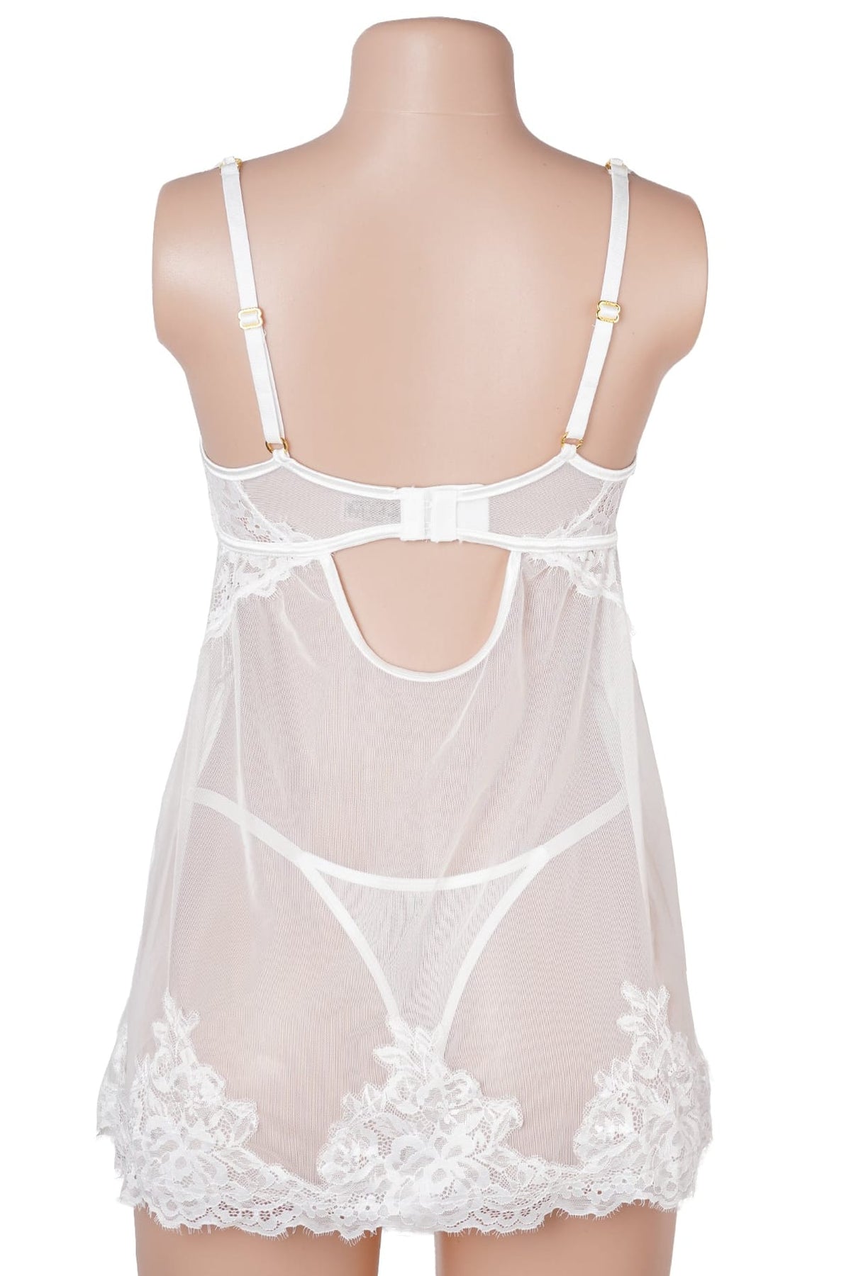 White Lace Underwire Babydoll