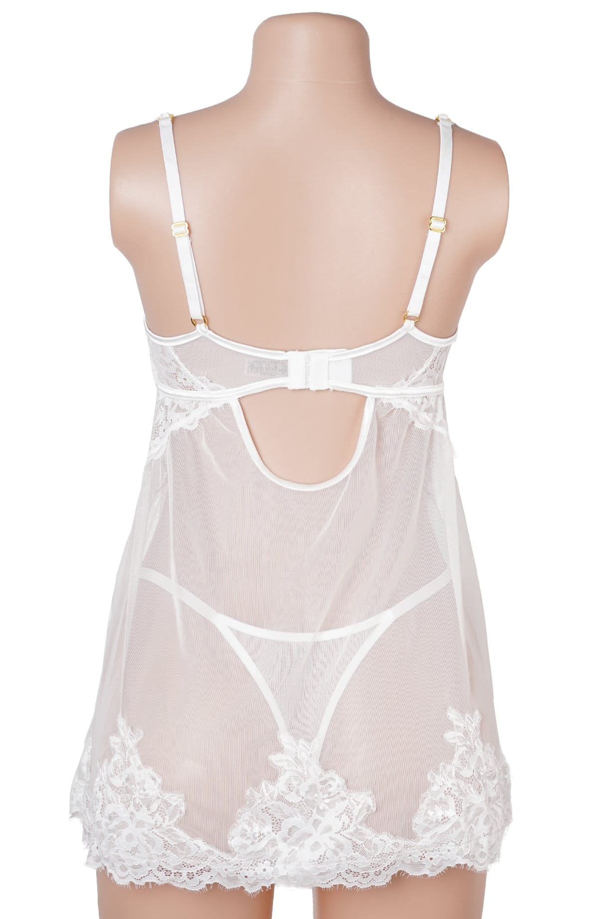 White Lace Underwire Babydoll