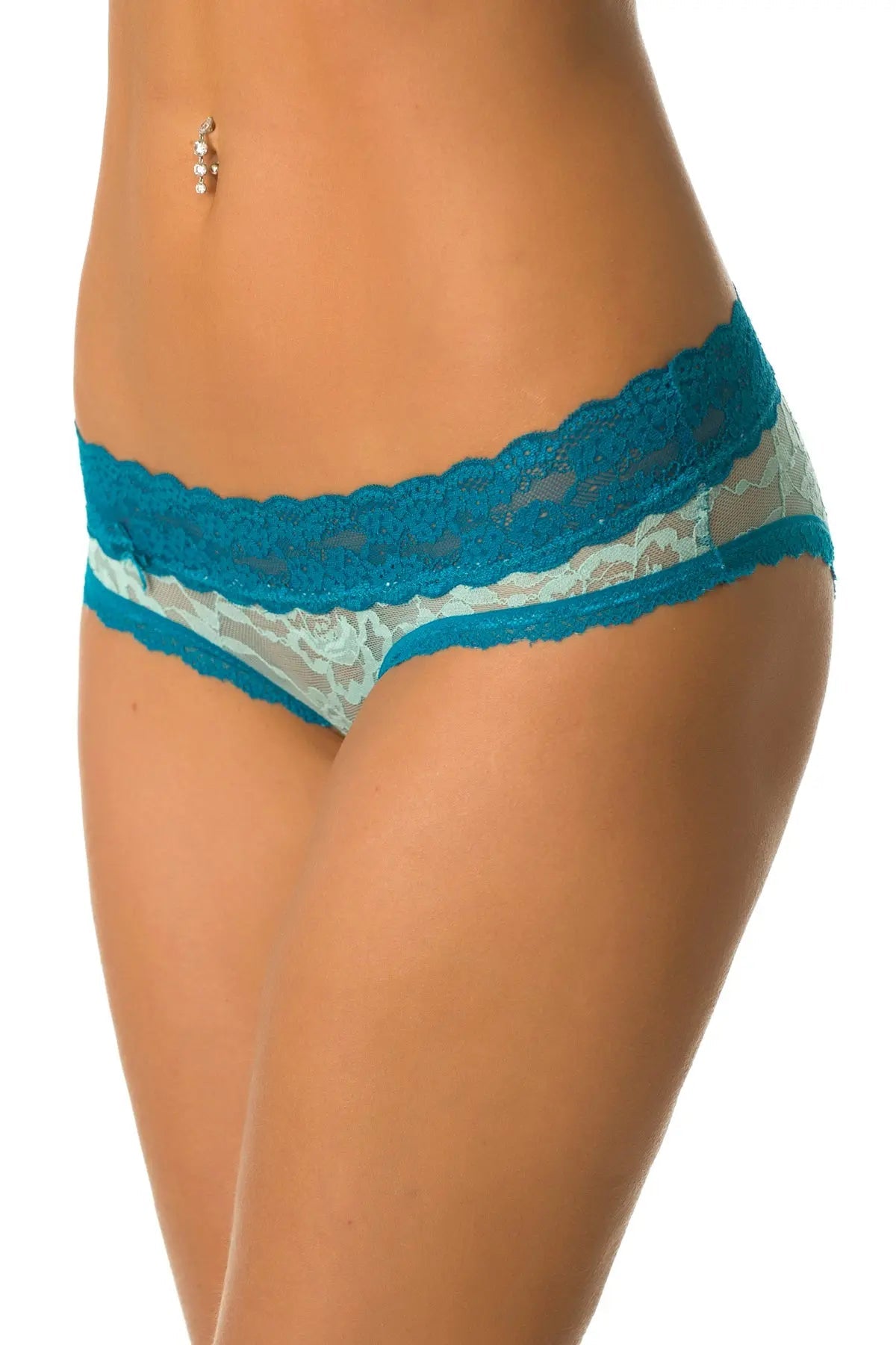 Aqua Lace Hipster Panty Velvet Kitten