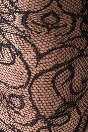 Black Hypnotic Tale Fishnet Tights