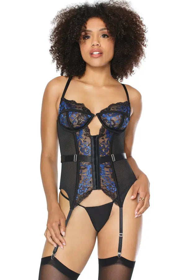 Scallop Stretch Lace Bustier Coquette