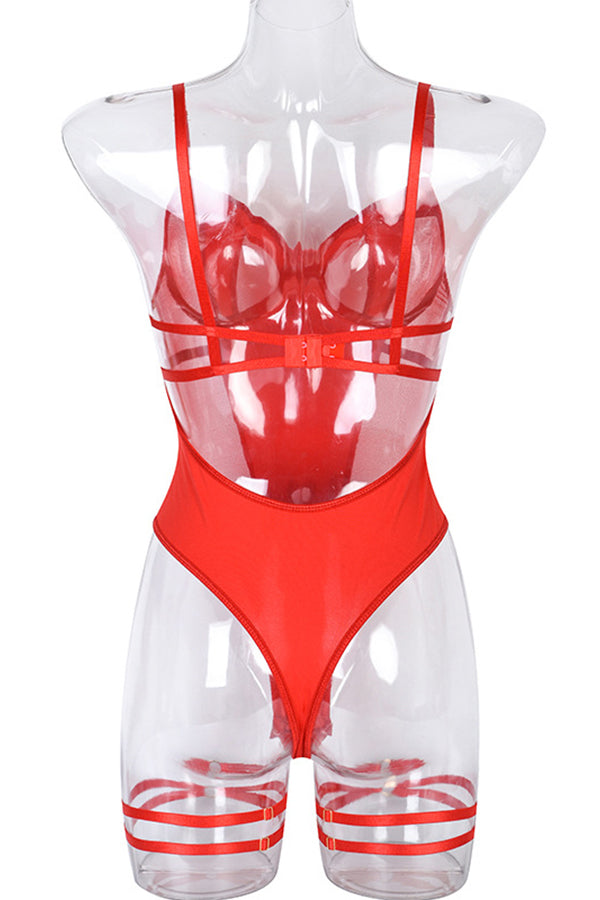 Call Me Baby Red Mesh Teddy