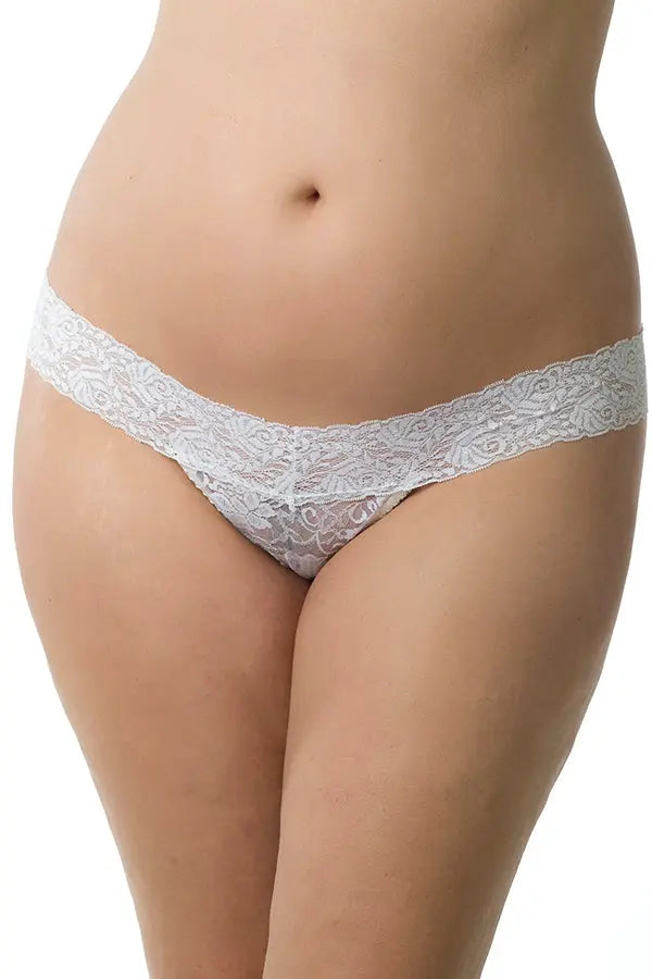 Plus Something Extra Thong Velvet Kitten