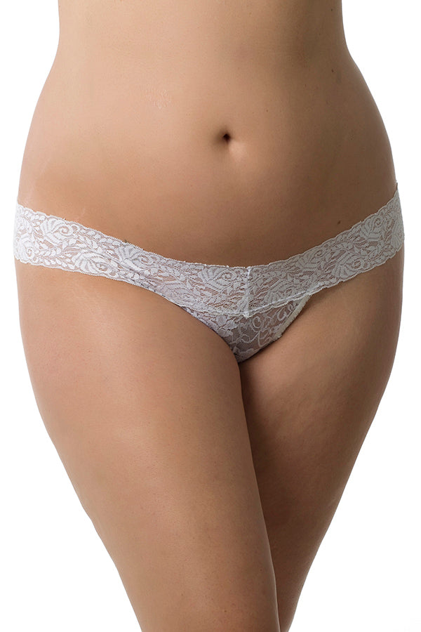 Plus Something Extra Thong Velvet Kitten