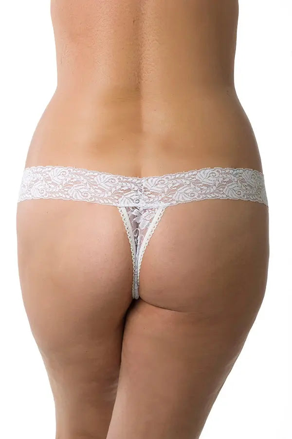 Plus Something Extra Thong Velvet Kitten