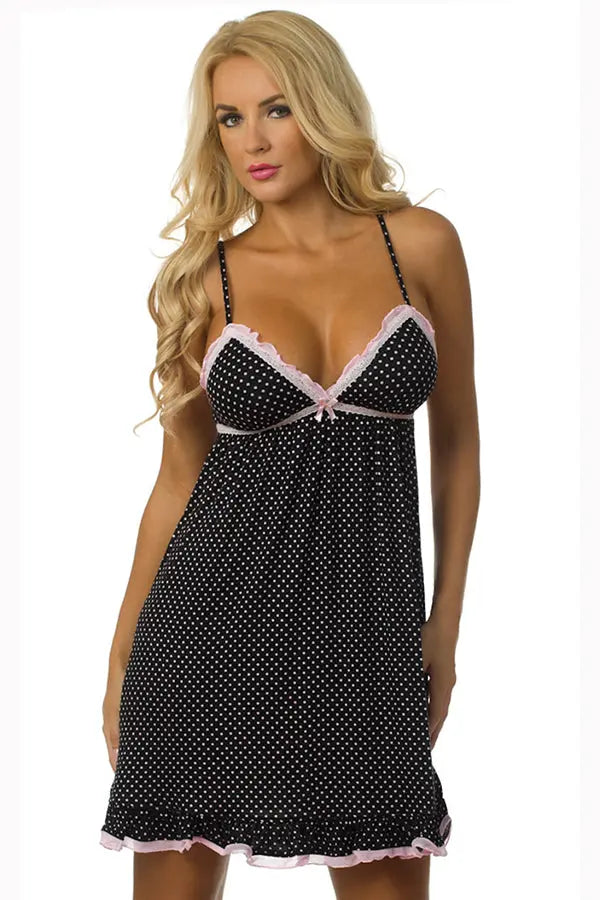 Ruffle Me Up Chemise Velvet Kitten