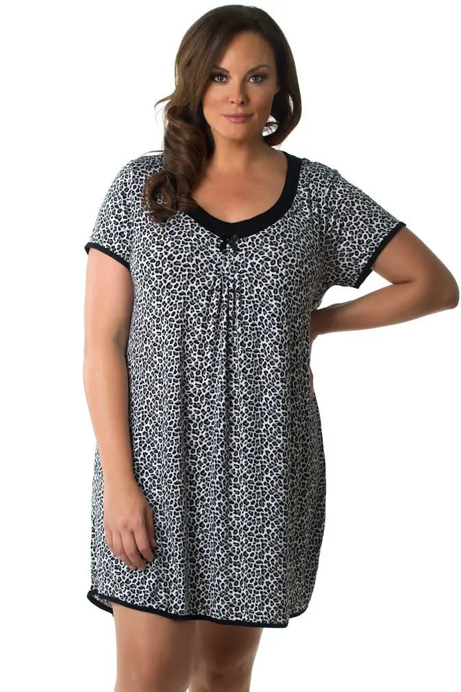 Plus Simply Me PJ Shirt Velvet Kitten