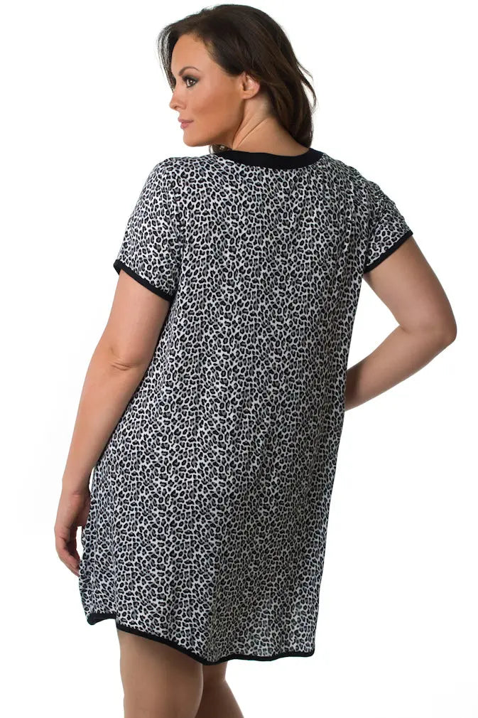 Plus Simply Me PJ Shirt Velvet Kitten