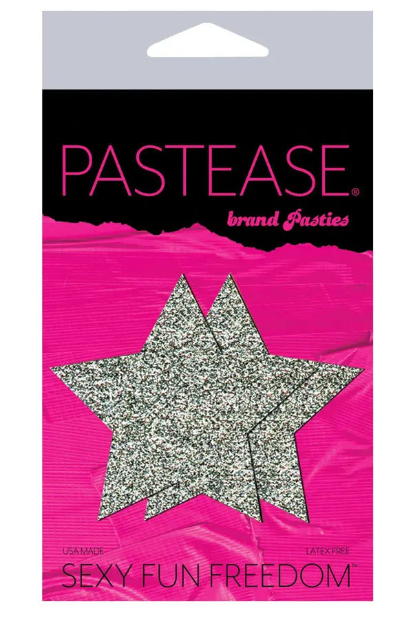 Silver Glitter Star Nipple Pasties Eldorado