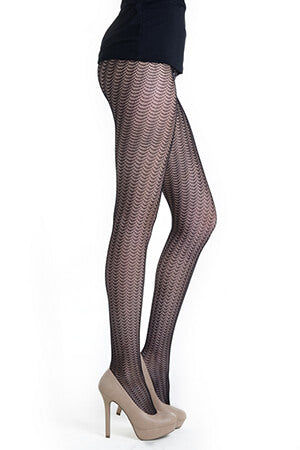 Black Mermaid Scales Mesh Fashion Designed Fishnet Pantyhose
