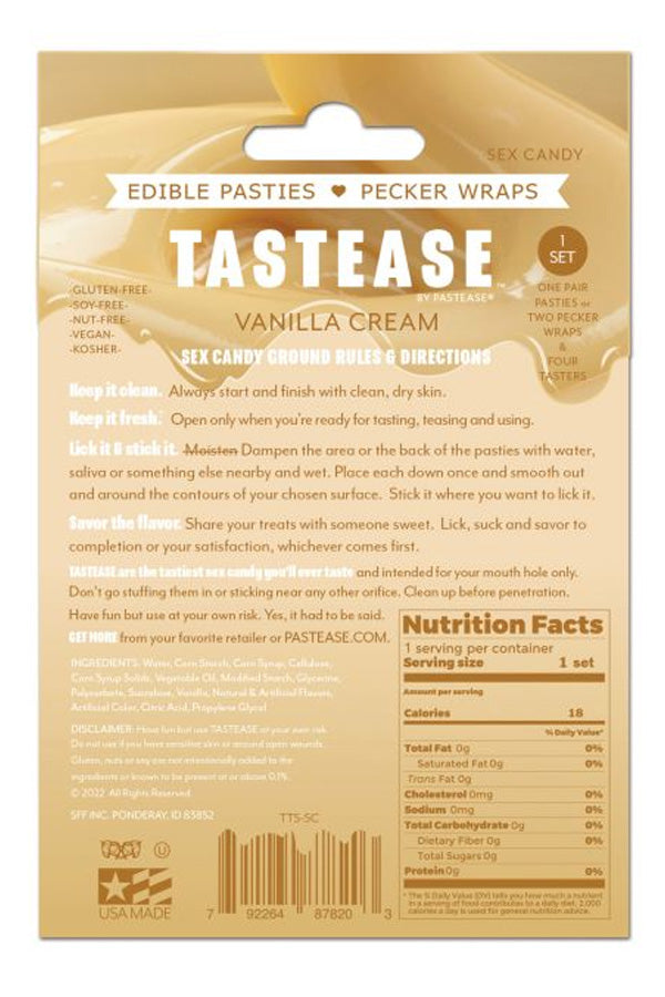 Sweet Cream Tastease Edible Pasties