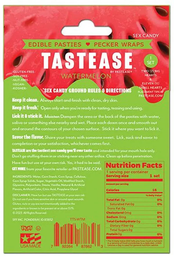 Tastease Watermelon Edible Pasties Eldorado