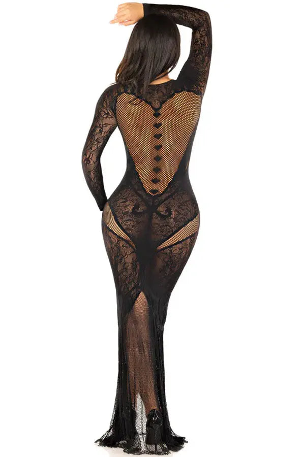 Black Sweet Seduction Body Con Dress Leg Avenue