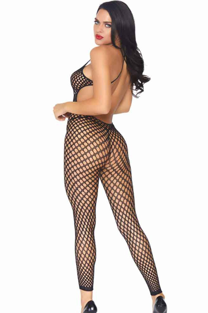 Crochet Net Crotchless Bodystocking