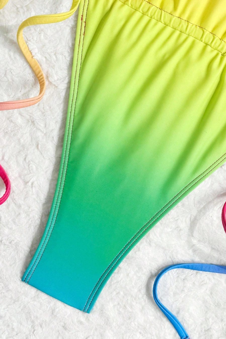 Rainbow Gradient One Piece Swimsuit