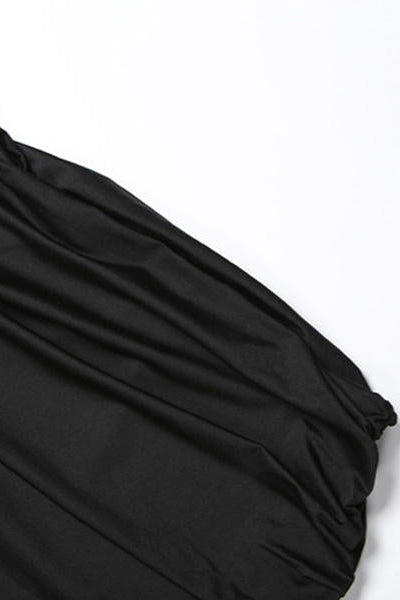 Black Halter Neck Cut Out Maxi Dress