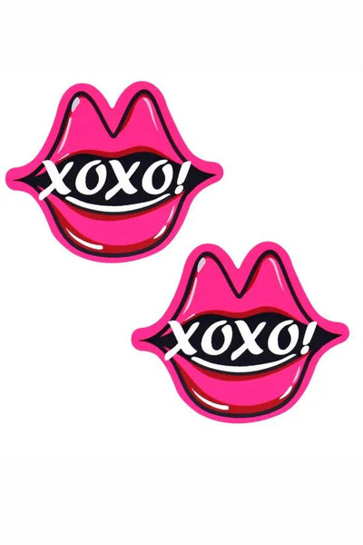 Pink XOXO Lip Pasties Lingerie Diva