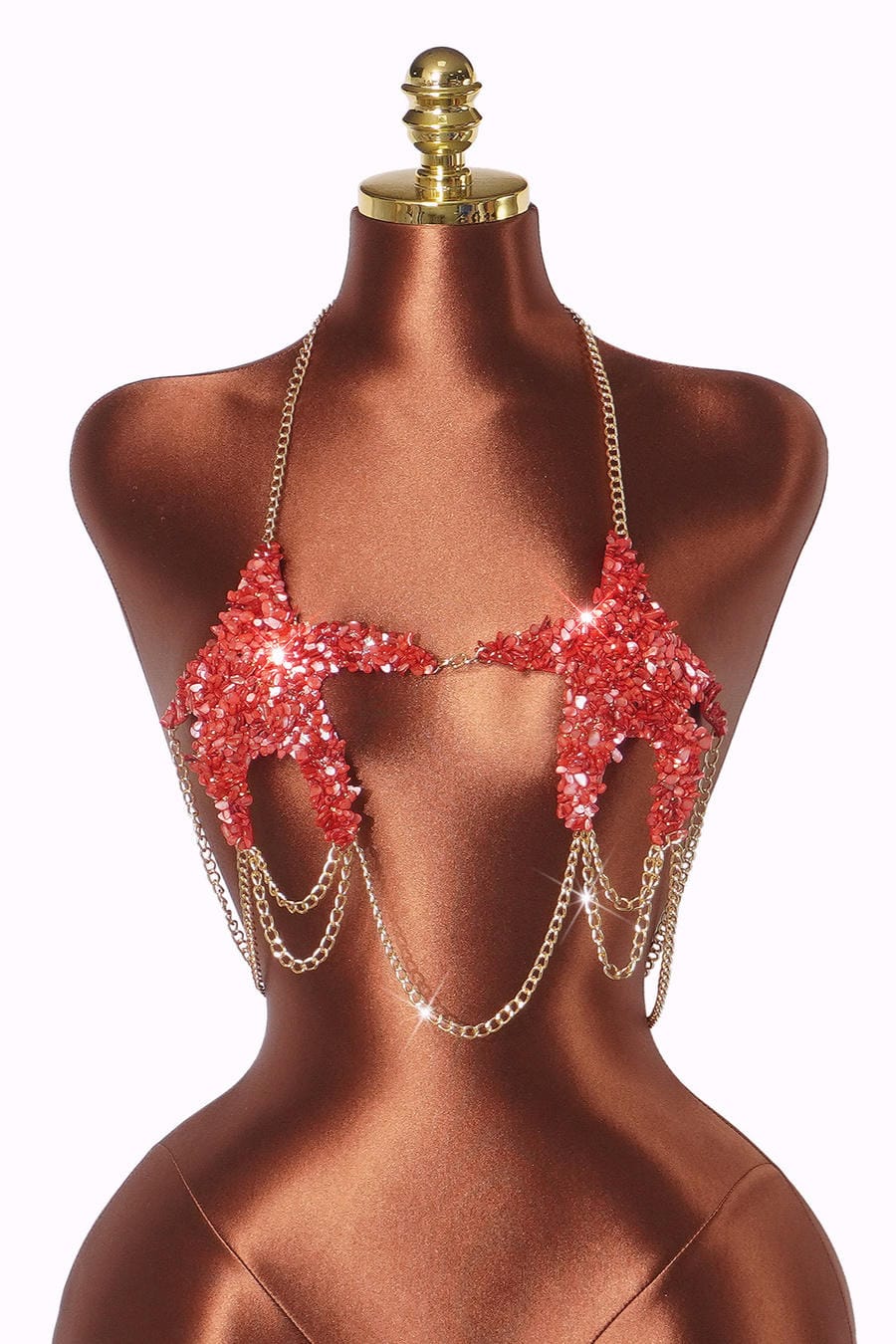 Red Rock Starfish Halter Bra
