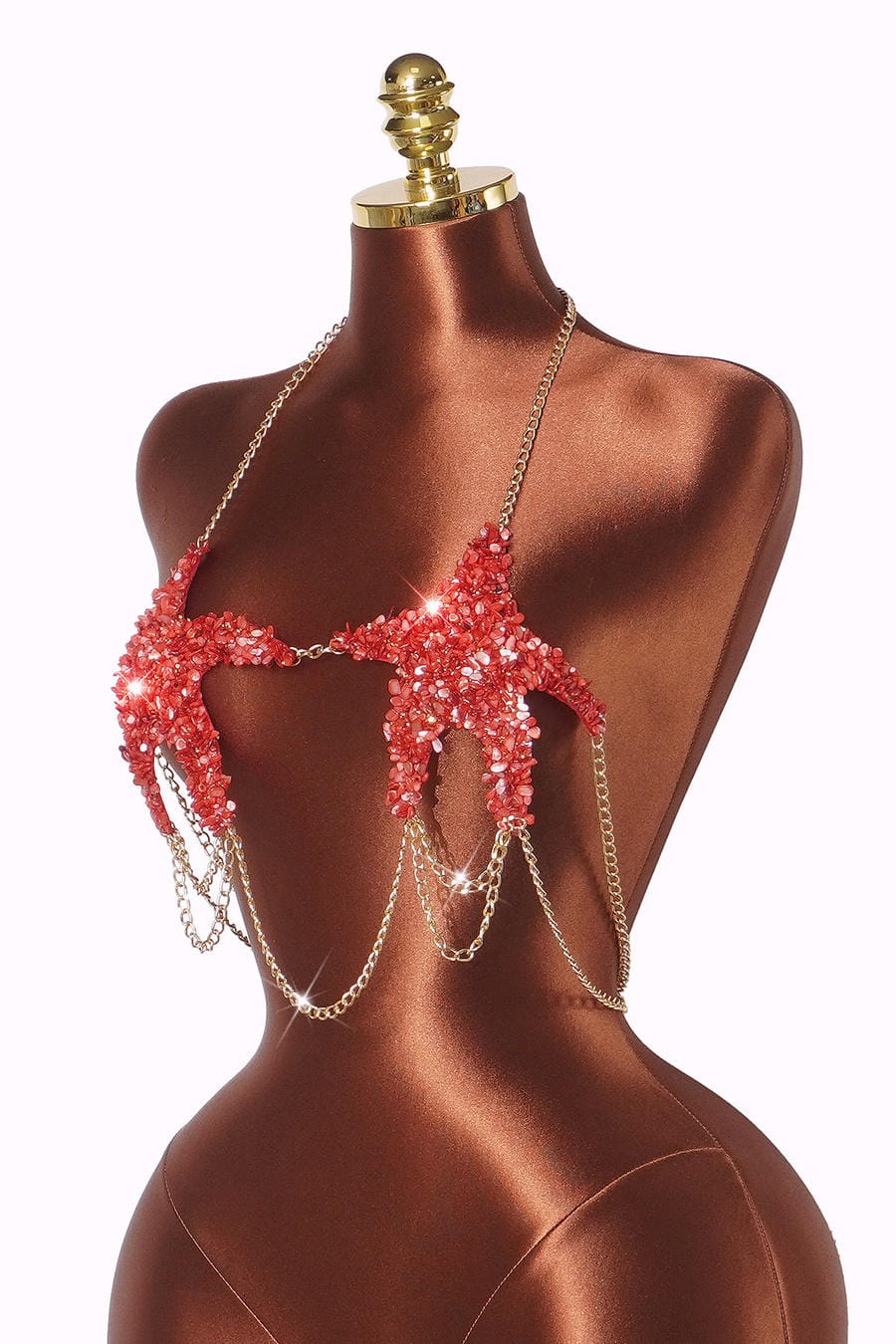 Red Rock Starfish Halter Bra