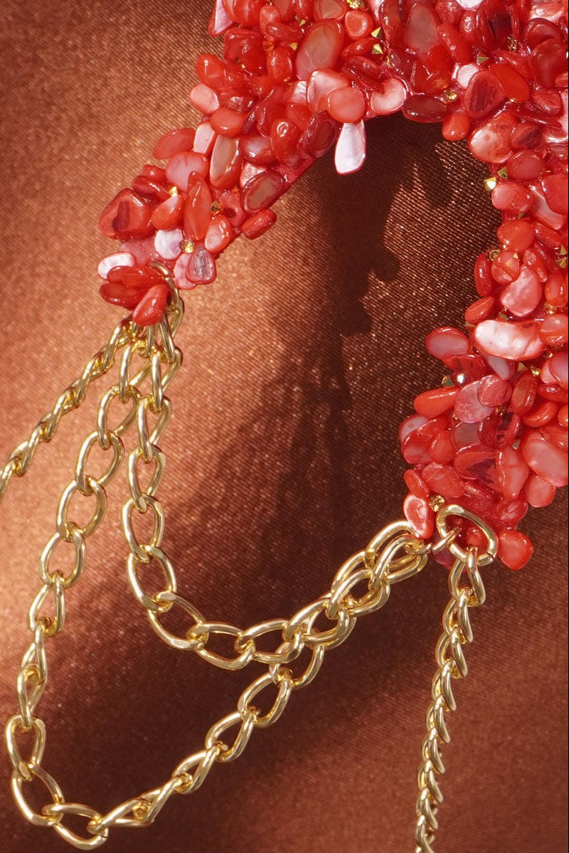 Red Rock Starfish Halter Bra