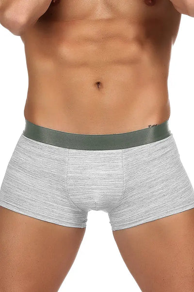 Men's Gray Boxer Briefs Lingerie Diva